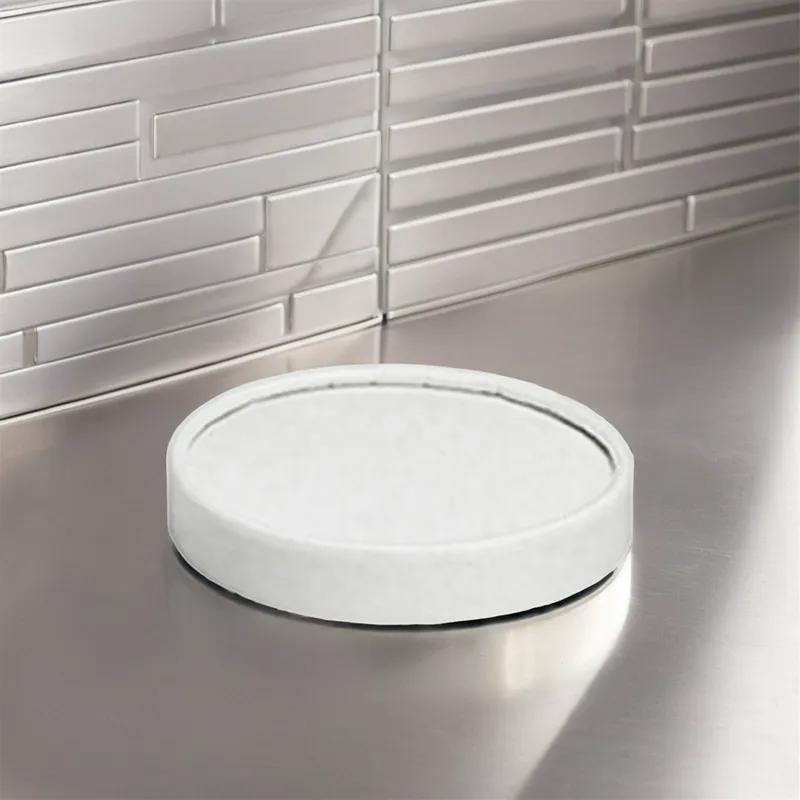 Lid Flat Poly-Coated Paper For Container Vented 500/Case