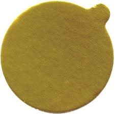 Cake Board 3.13 IN Corrugated Paperboard Gold With Tab Single Portion 400/Case