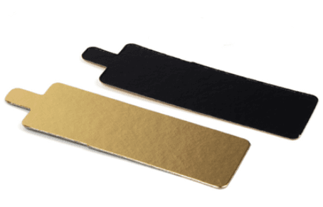 Dessert Board 5X1.75 IN Gold Black With Tab 650/Case