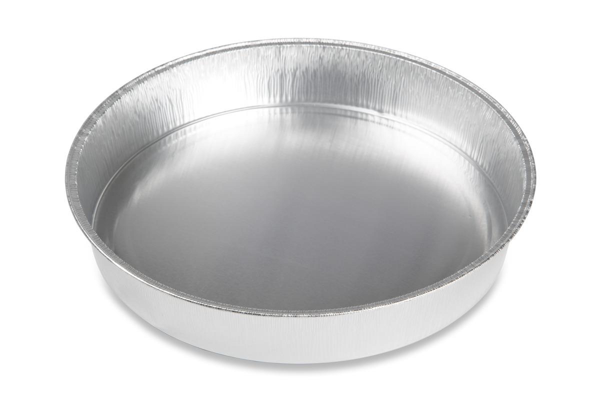 Take-Out Container Base Medium (MED) 8 IN Aluminum Silver Round 500/Case