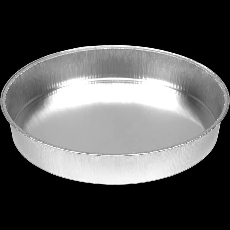Take-Out Container Base Medium (MED) 8 IN Aluminum Silver Round 500/Case