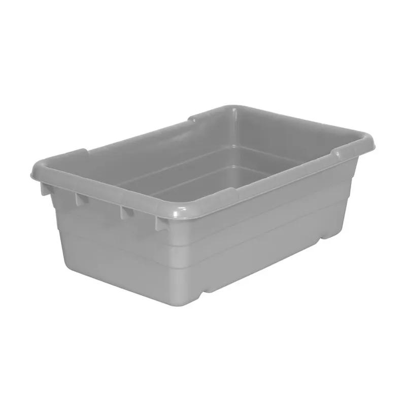 Cross-Stack Akro-Tub Bus Tub 25X16X8.5 IN Gray Plastic Heavy Duty Industrial Grade Stackable 1/Each