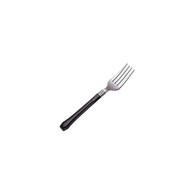 WNA Reflections® Fork Plastic Silver Black Heavy Duty 480/Case