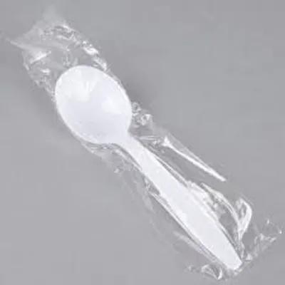 Soup Spoon PS White Extra Heavy Duty Individually Wrapped 1000/Case