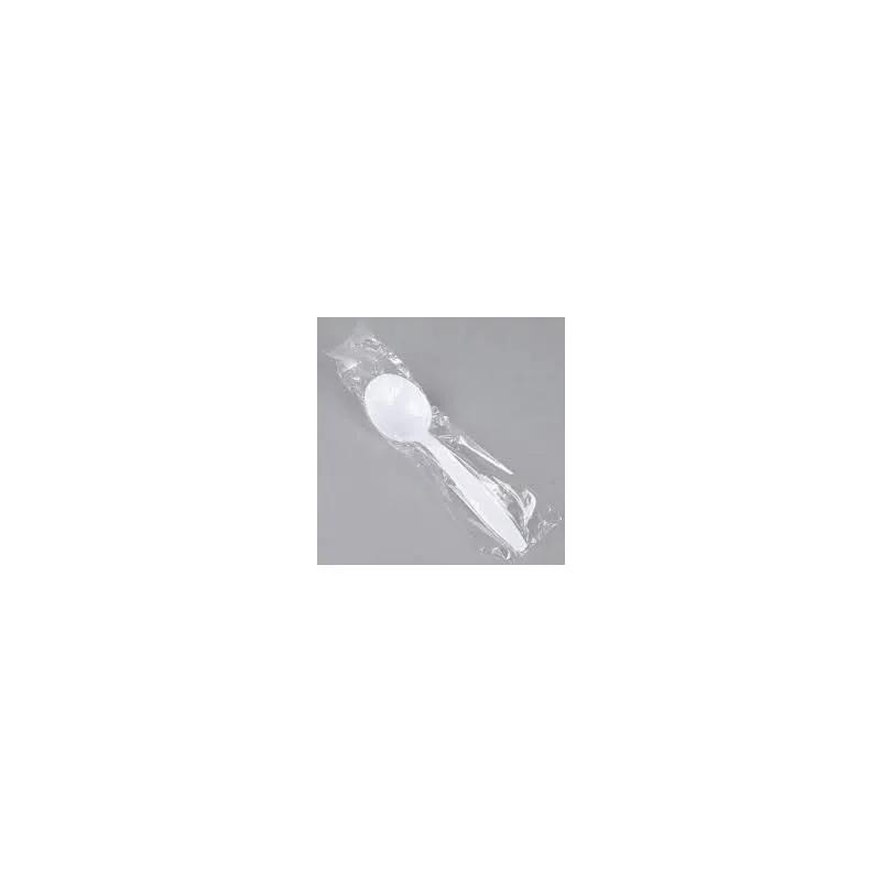 Victoria Bay Soup Spoon PS White Extra Heavy Duty Individually Wrapped 1000/Case
