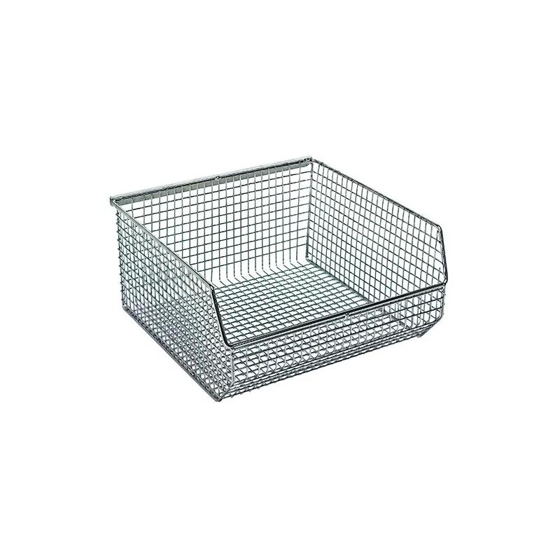 Merchandising Bin Metal Wire Chrome Plated Stackable Hanging 1/Each