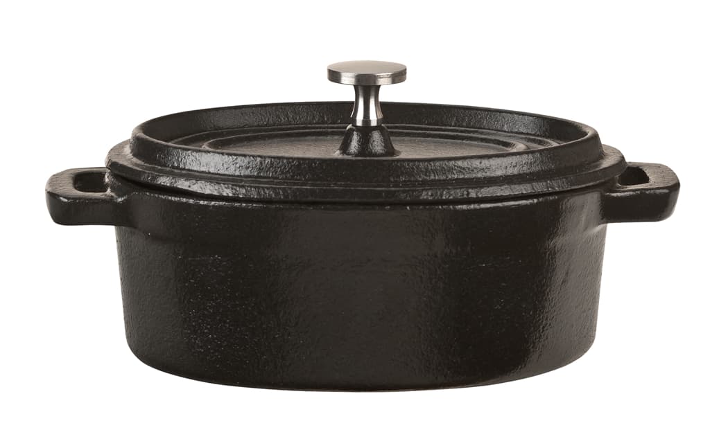 Dutch Oven 11 OZ Cast Iron Black Mini With Lid 12/Case