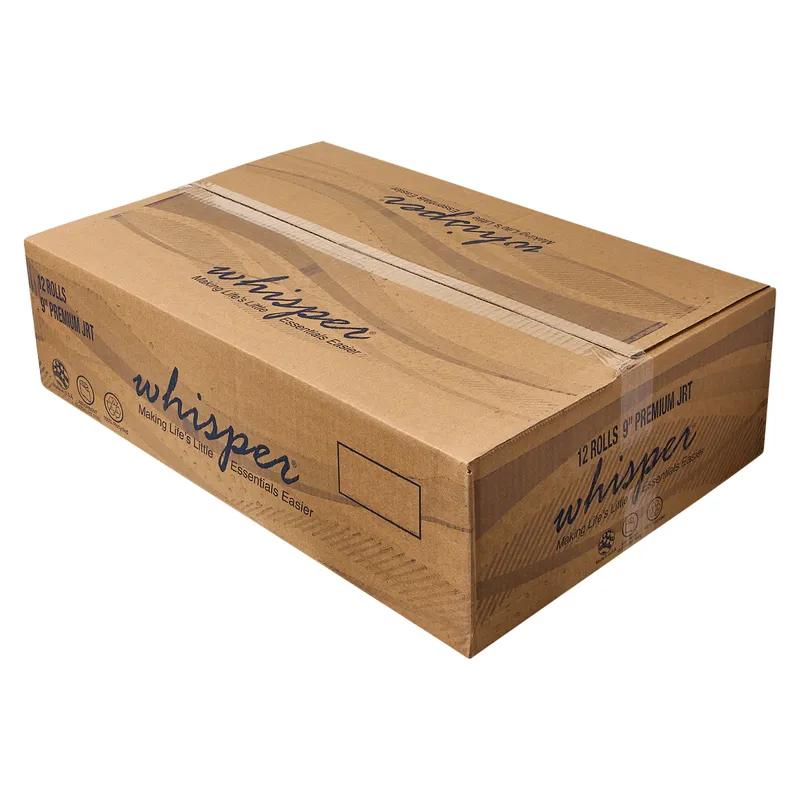 Toilet Paper & Tissue Roll White Jumbo (JRT) 9IN Roll 12 Rolls/Case