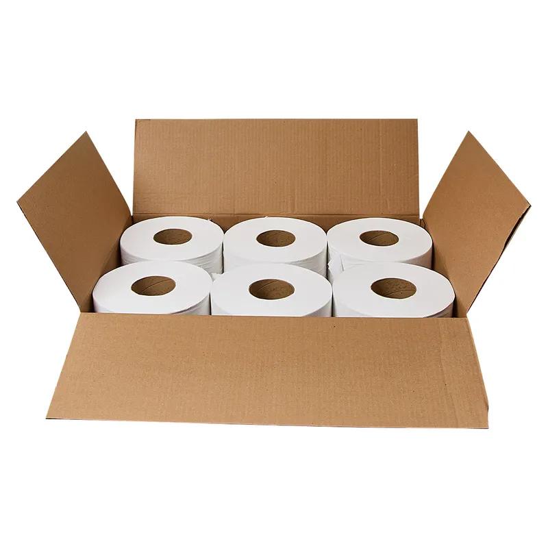 Toilet Paper & Tissue Roll White Jumbo (JRT) 9IN Roll 12 Rolls/Case