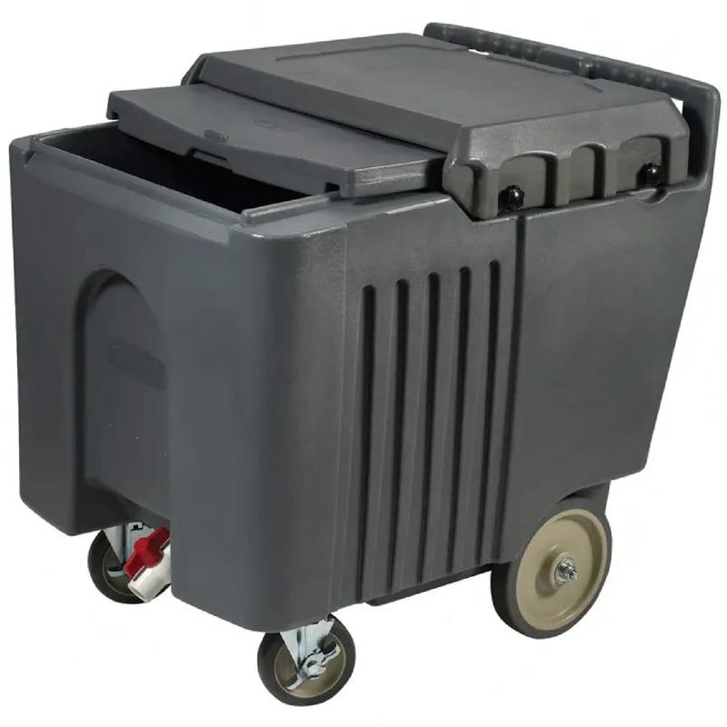 Ice Caddy 23.0X31.5X29.25 IN 125 LB Plastic Gray Insulated With Sliding Lid 1/Each