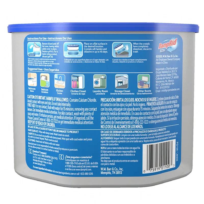 DampRid® Moisture Absorbent 18 OZ Fragrance Free For Areas up to 250 Sq. Ft. With Activated Charcoal 3/Pack