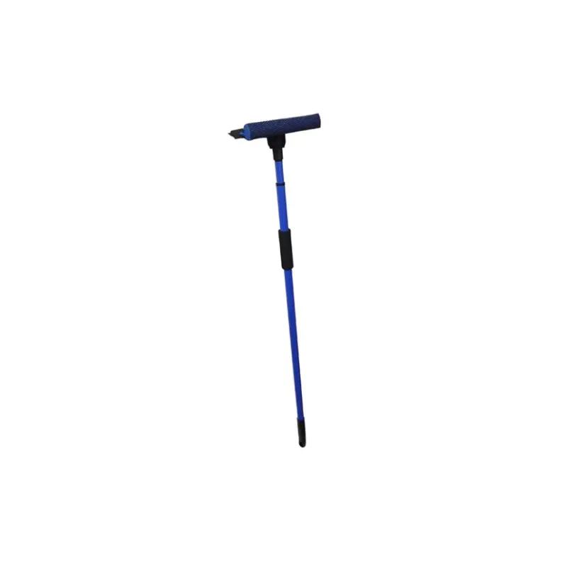 Squeegee Plastic Rubber Telescopic Pole Extends 4 FT to 7 FT Automatic 6/Case