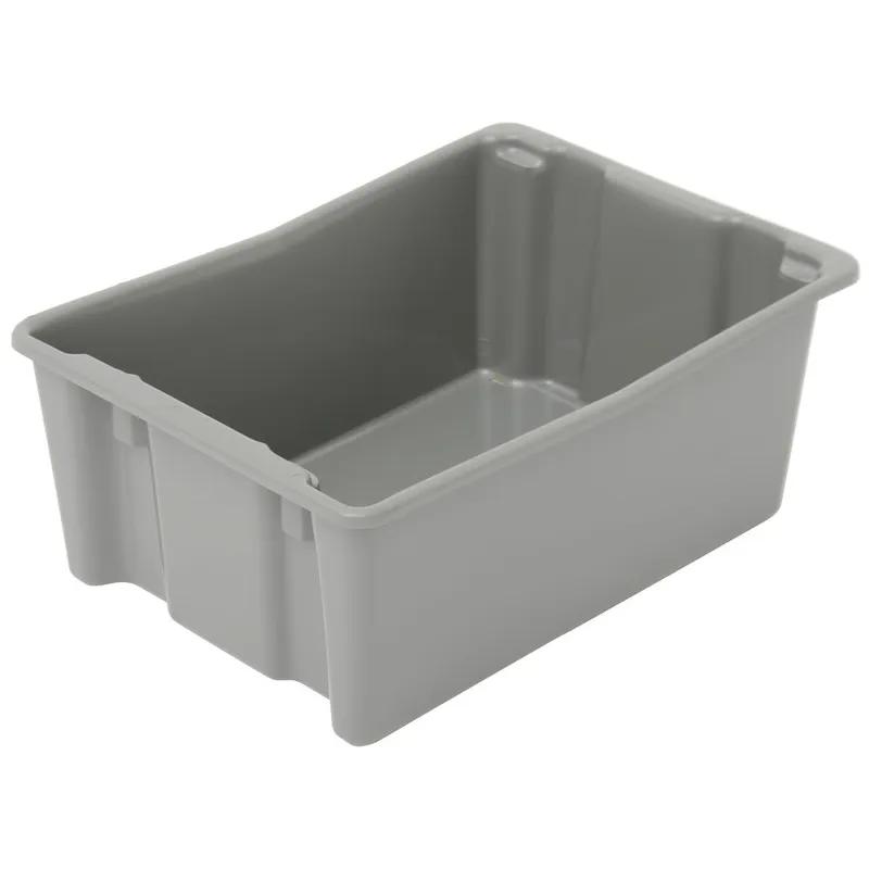 Stack-n-Nest® Orbis Food Storage Box 26X18.5X10.5 IN Gray PE Solid Lug Stackable 1/Each