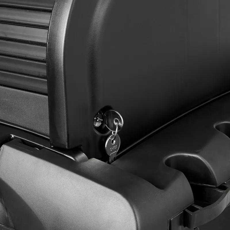 Janitorial Cleaning Cart & Bag 48.25X22X53.5 IN Black Yellow Plastic High Security 1/Each