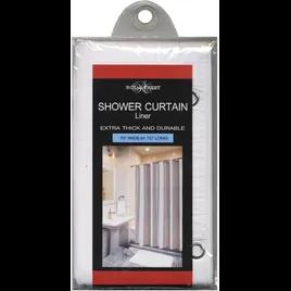 Royal Crest Shower Curtain White Plastic With Grommets 1/Each