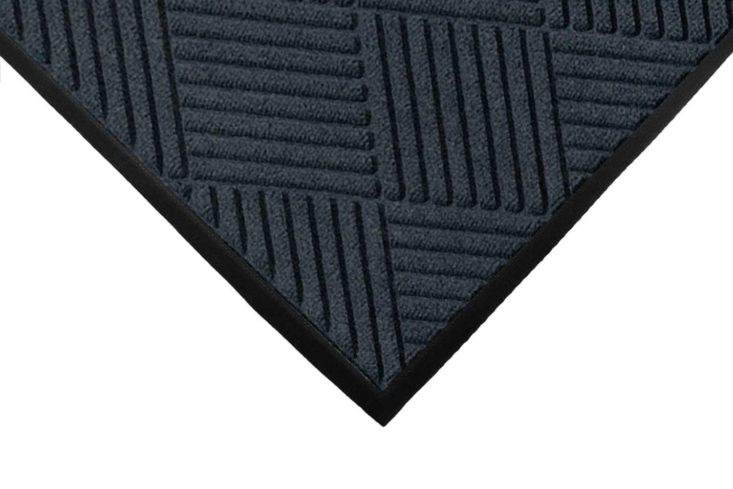 WaterHog® Floor Mat 36X60 IN Charcoal Polyethylene Terephthalate (PET) Fabric 1/Each
