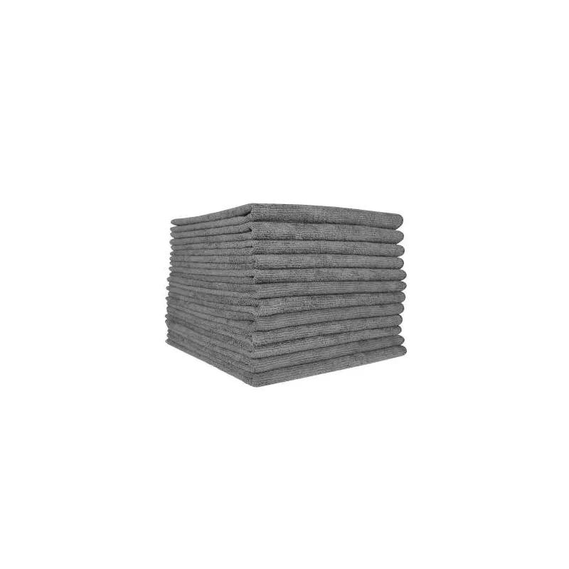 HOSPECO® Smart Choice Cleaning Cloth 16X16 IN Microfiber Gray 300 GSM 12/Pack