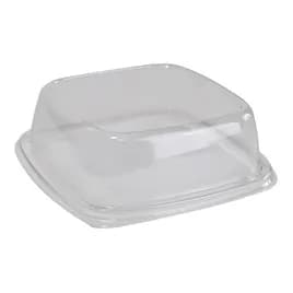 Lid Dome 6X6 IN PET Clear Square For Container 300/Case