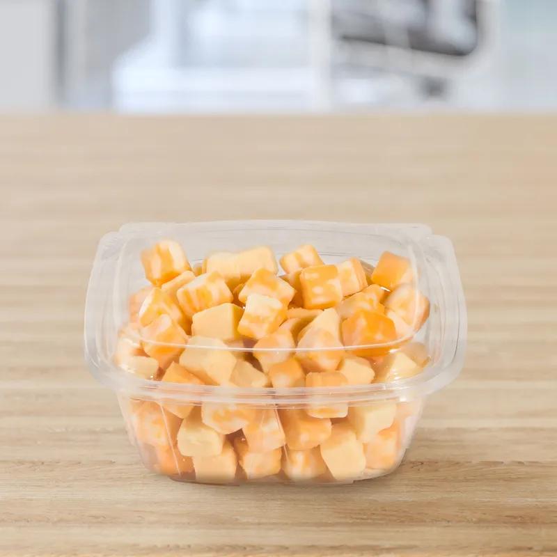 Dart® ClearPac® SafeSeal™ Deli Container Base & Lid Combo With Dome Lid 12 OZ PET Clear Hinged 100 Count/Pack 2 Packs/Case