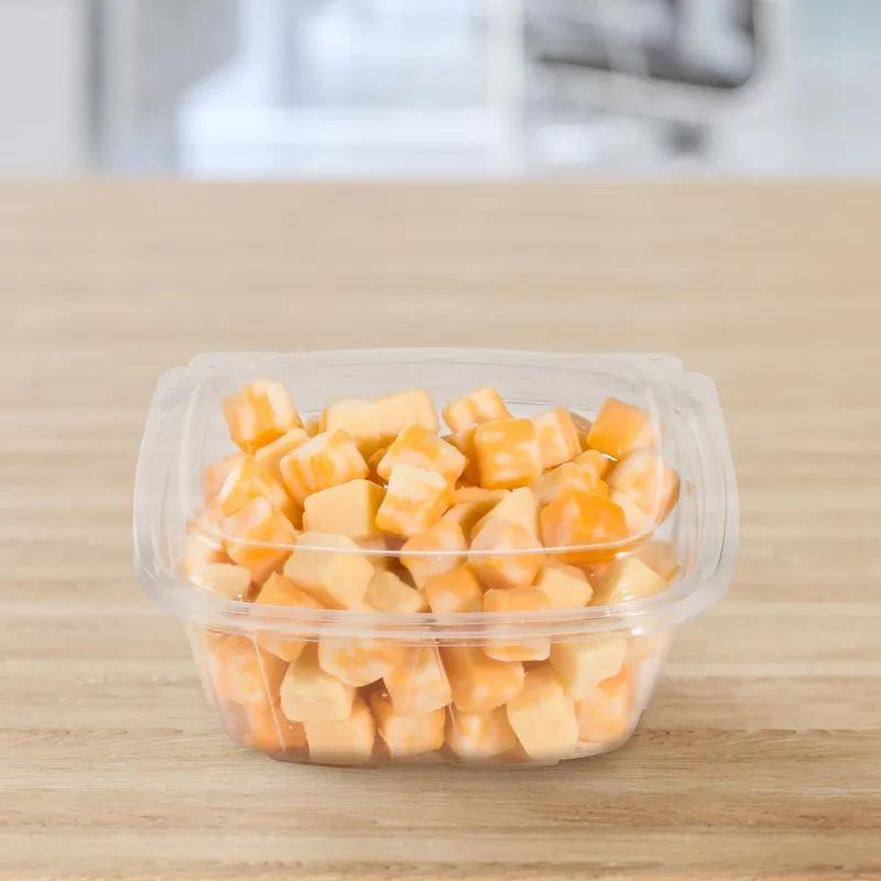 Dart® ClearPac® SafeSeal™ Deli Container Base & Lid Combo With Dome Lid 12 OZ PET Clear Hinged 100 Count/Pack 2 Packs/Case