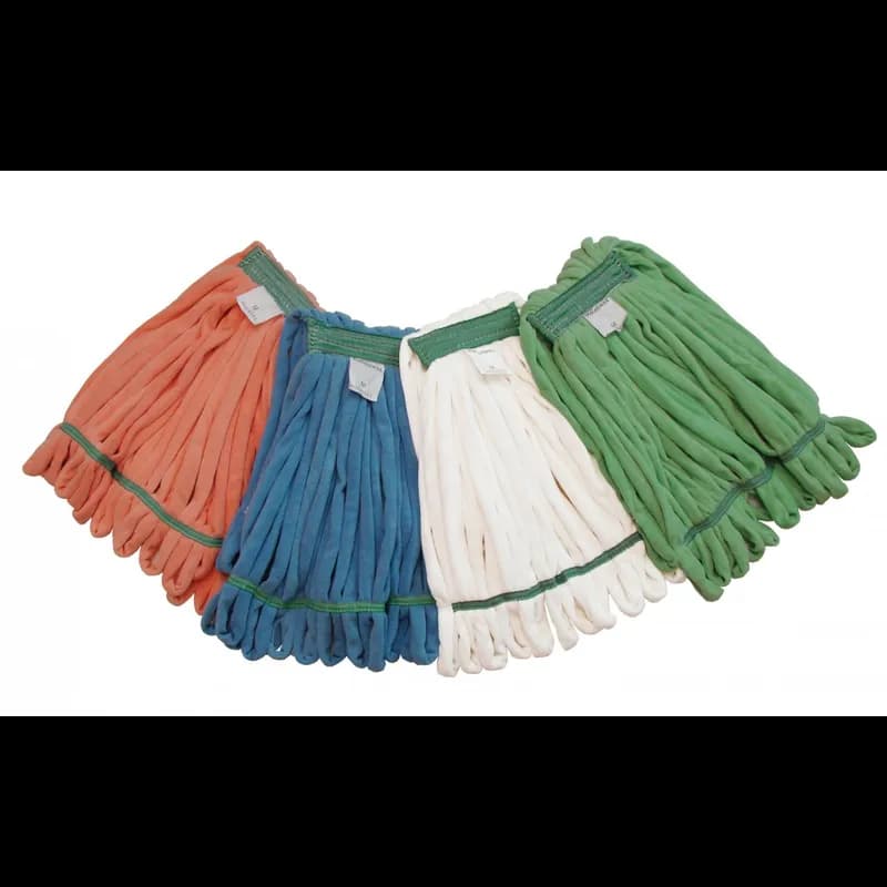 RELINTLESS™ Mop Head Orange Microfiber Blend Fantail Strip Launderable 1/Each