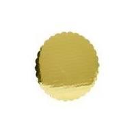 Cake Circle 7 IN Paperboard Gold Scalloped 200/Case