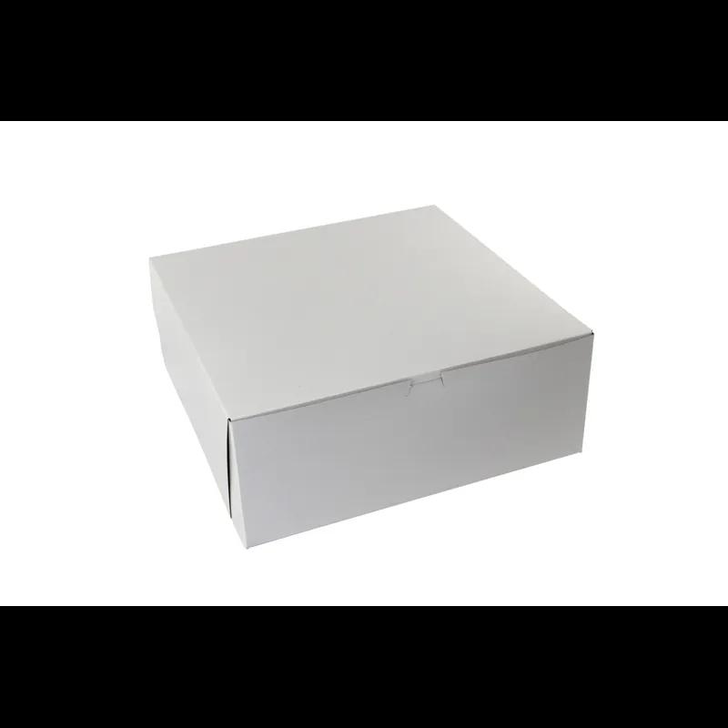 Bakery Box 14X14X6 IN Paperboard White Corner Lock 1-Piece 50/Bundle