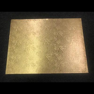 Cake Board Full Size 17.5X25.5 IN Paperboard Gold Scalloped Embossed Double Wall 50/Case