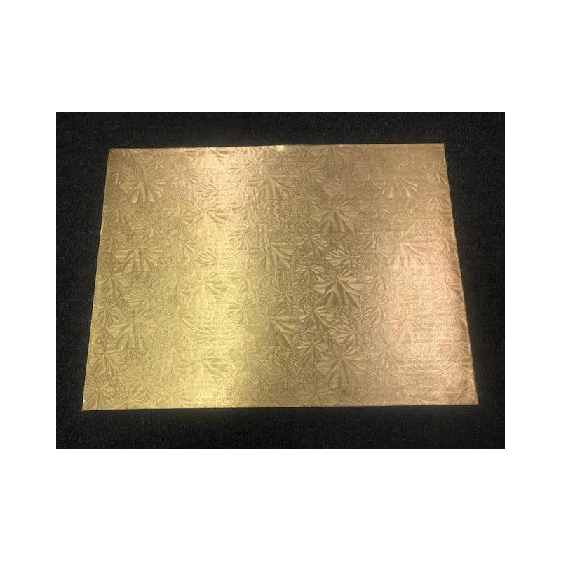 Cake Board Full Size 17.5X25.5 IN Paperboard Gold Scalloped Embossed Double Wall 50/Case