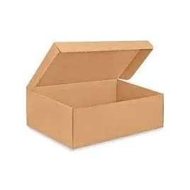 Bakery Box 18.13X13.13X3.5 IN Corrugated Paperboard White Kraft Rectangle 1-Piece 25/Bundle