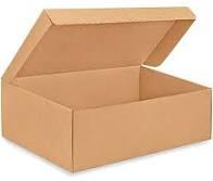 Bakery Box 18.13X13.13X3.5 IN Corrugated Paperboard White Kraft Rectangle 1-Piece 25/Bundle