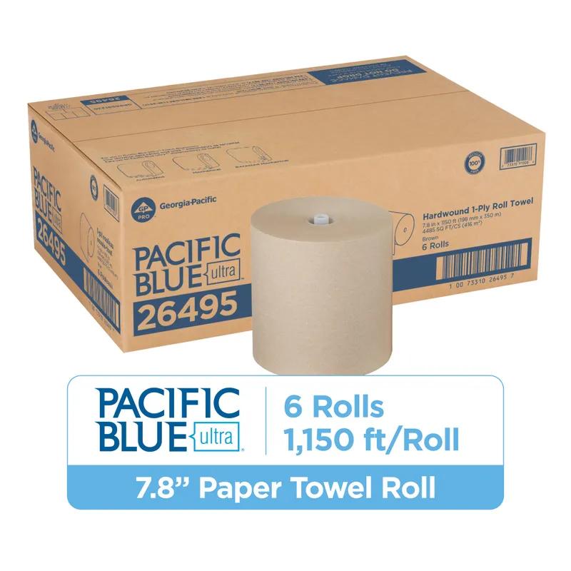 Pacific Blue Ultra™ Roll Paper Towel 7.87IN X1150FT 1PLY Kraft Standard Roll 1150 Sheets/Roll 6 Rolls/Case