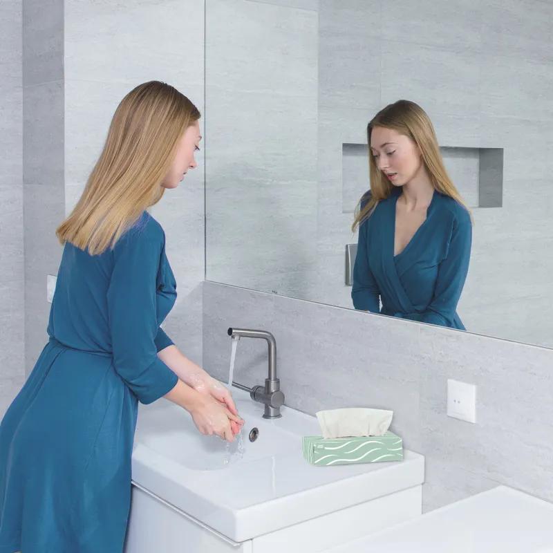 Tork Universal Facial Tissue F1 8.2X7.875 IN 4.1X7.875 IN 2PLY White Single Fold Flat Box 100 Sheets/Pack 30 Packs/Case