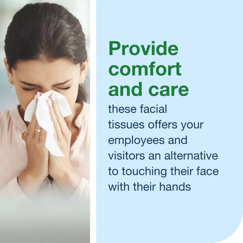 Tork Universal Facial Tissue F1 8.2X7.875 IN 4.1X7.875 IN 2PLY White Single Fold Flat Box 100 Sheets/Pack 30 Packs/Case