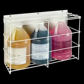 Bottle Rack Plastic Coated Metal Two Station Locking For Gallon Bottles 1/Each