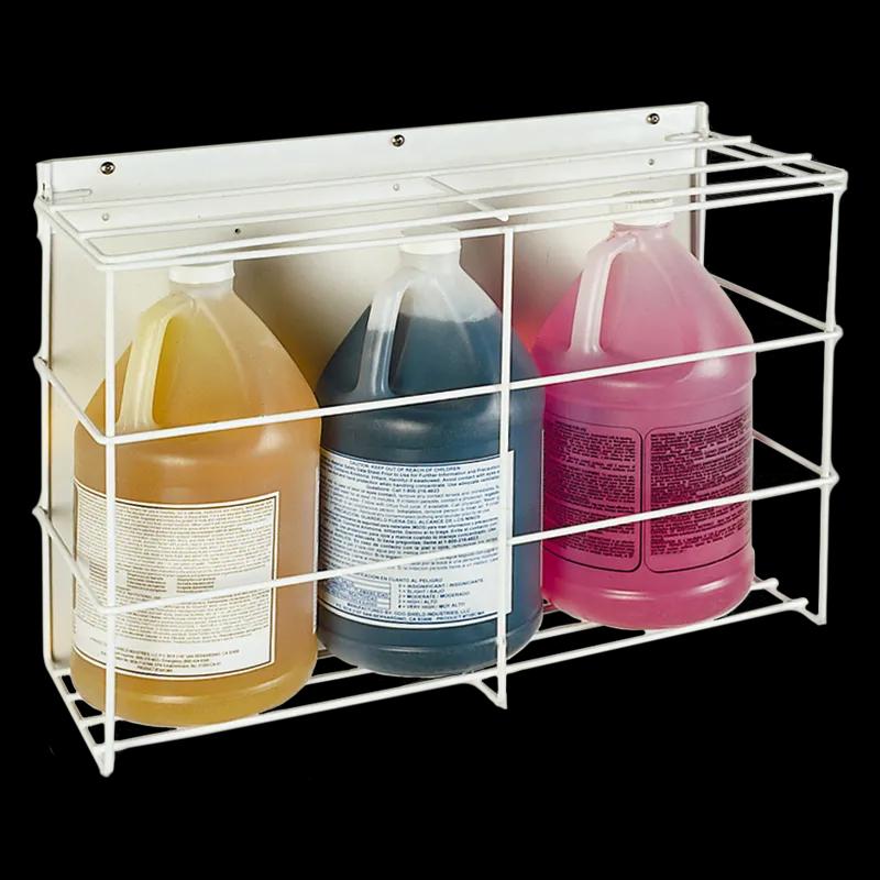 Bottle Rack Plastic Coated Metal Two Station Locking For Gallon Bottles 1/Each