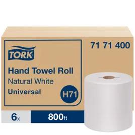 Tork Roll Paper Towel H71 7.5IN X800FT White Standard Roll Refill 7.8IN Roll 1.925IN Core Diameter 6 Rolls/Case