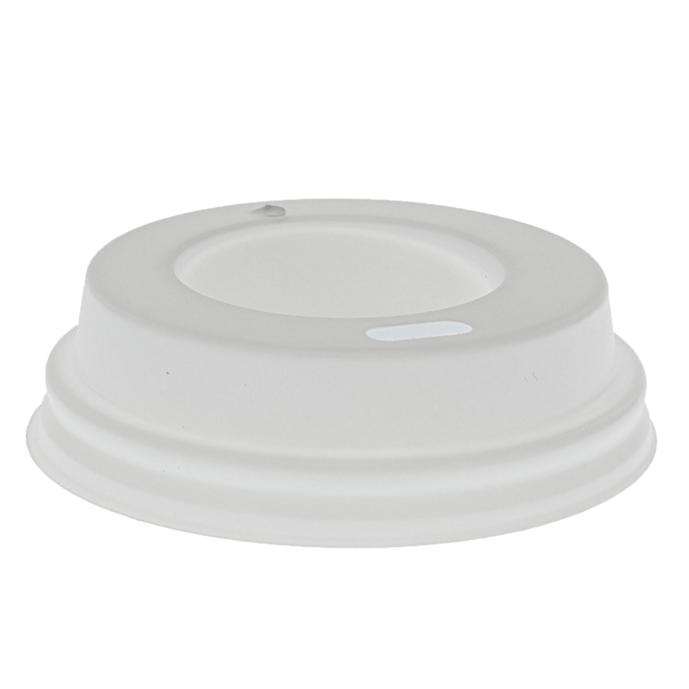 Lid Dome 2.5625X0.6875 IN HIPS White For 4 OZ Hot Cup Sip Through 1000/Case