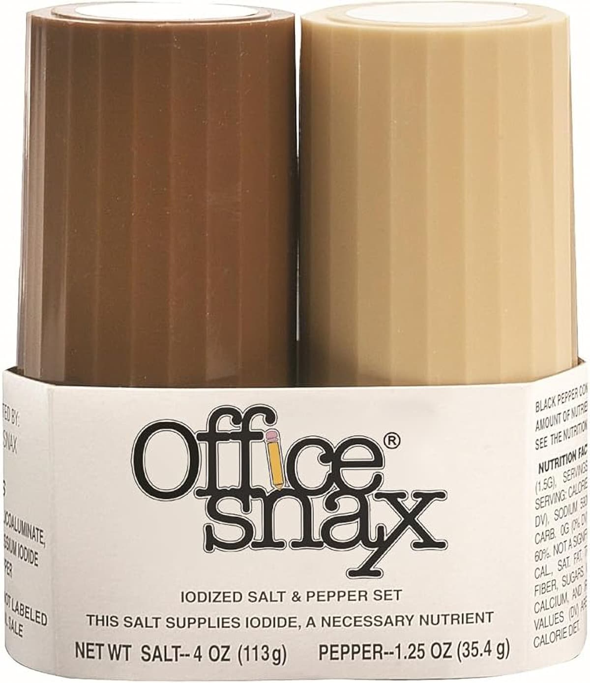 Salt & Pepper Condiment Set Includes: Salt 4 OZ & Pepper 1.5 OZ 2/Set