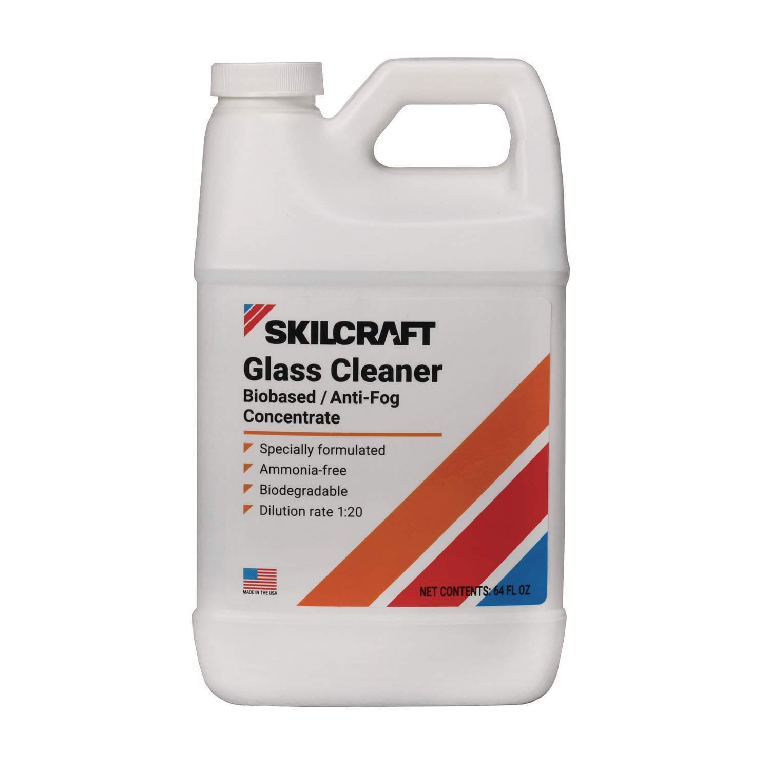 SKILCRAFT® Glass Cleaner 1 GAL Heavy Duty Bio-Based 6/Case