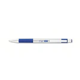 Zebra F-301 Ballpoint Pen Blue Retractable Fine 12/Pack