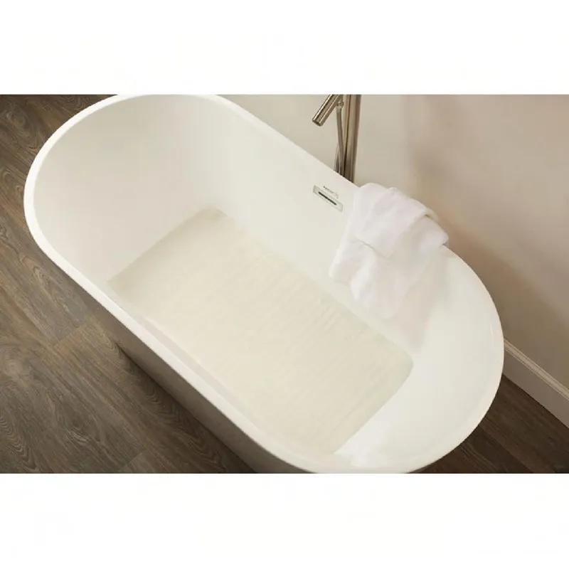 Safti-Grip® Bathmat XL 36X18 IN White Rubber 1/Each