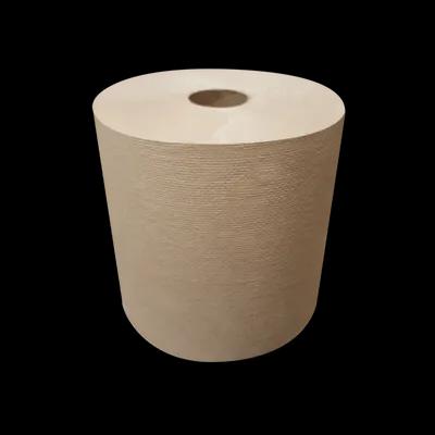 Roll Paper Towel 1000 FT Kraft Standard Roll 1.5IN Core Diameter 6 Rolls/Case