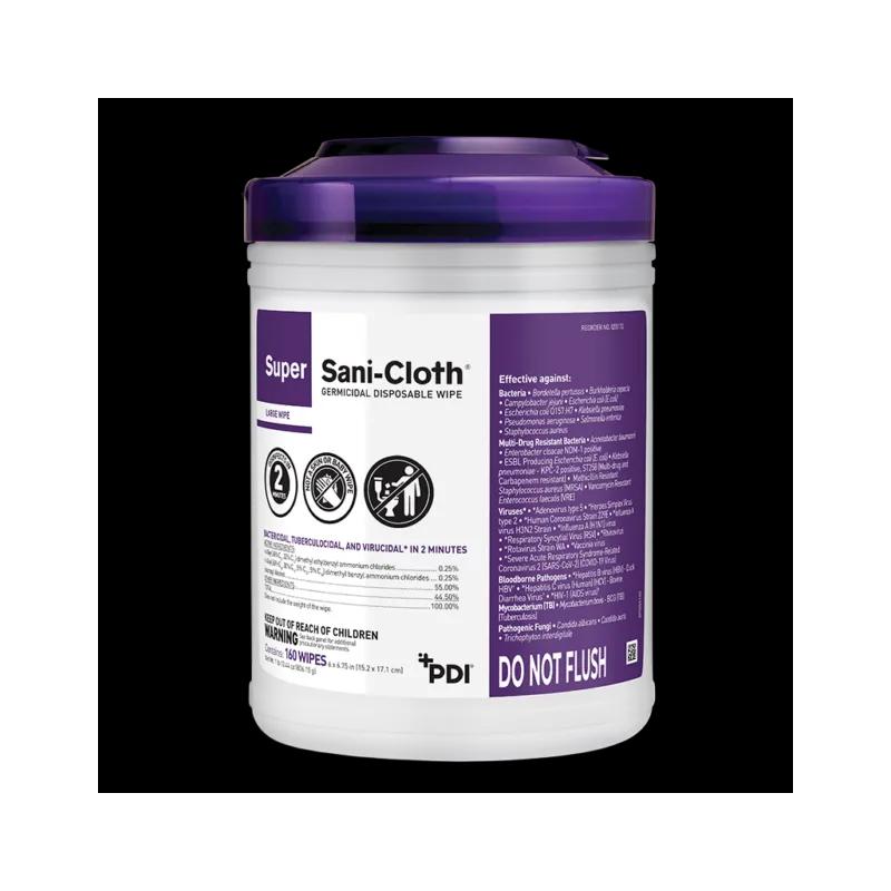 Super Sani-Cloth Germicidal Disinfectant Hard Surface Wipe Extra Large Canister 1/Each