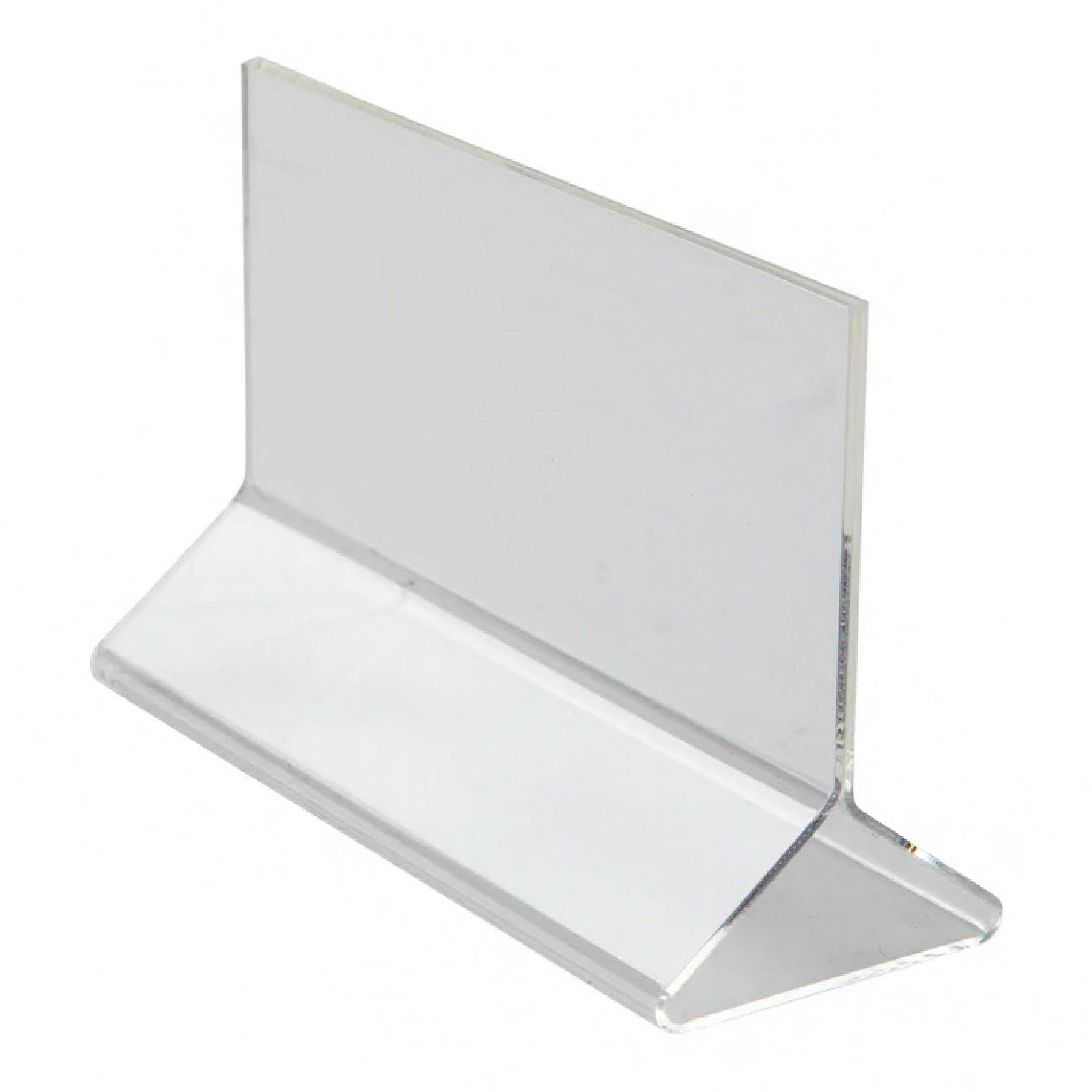 Card Holder Menu Stand 5.5X2.0X3.75 IN Acrylic Clear Double Sided 1/Each