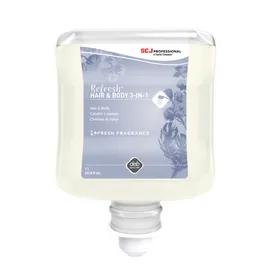Refresh 3-in-1 Shampoo Conditioner & Body Wash Liquid 1 L Luxury 6/Case