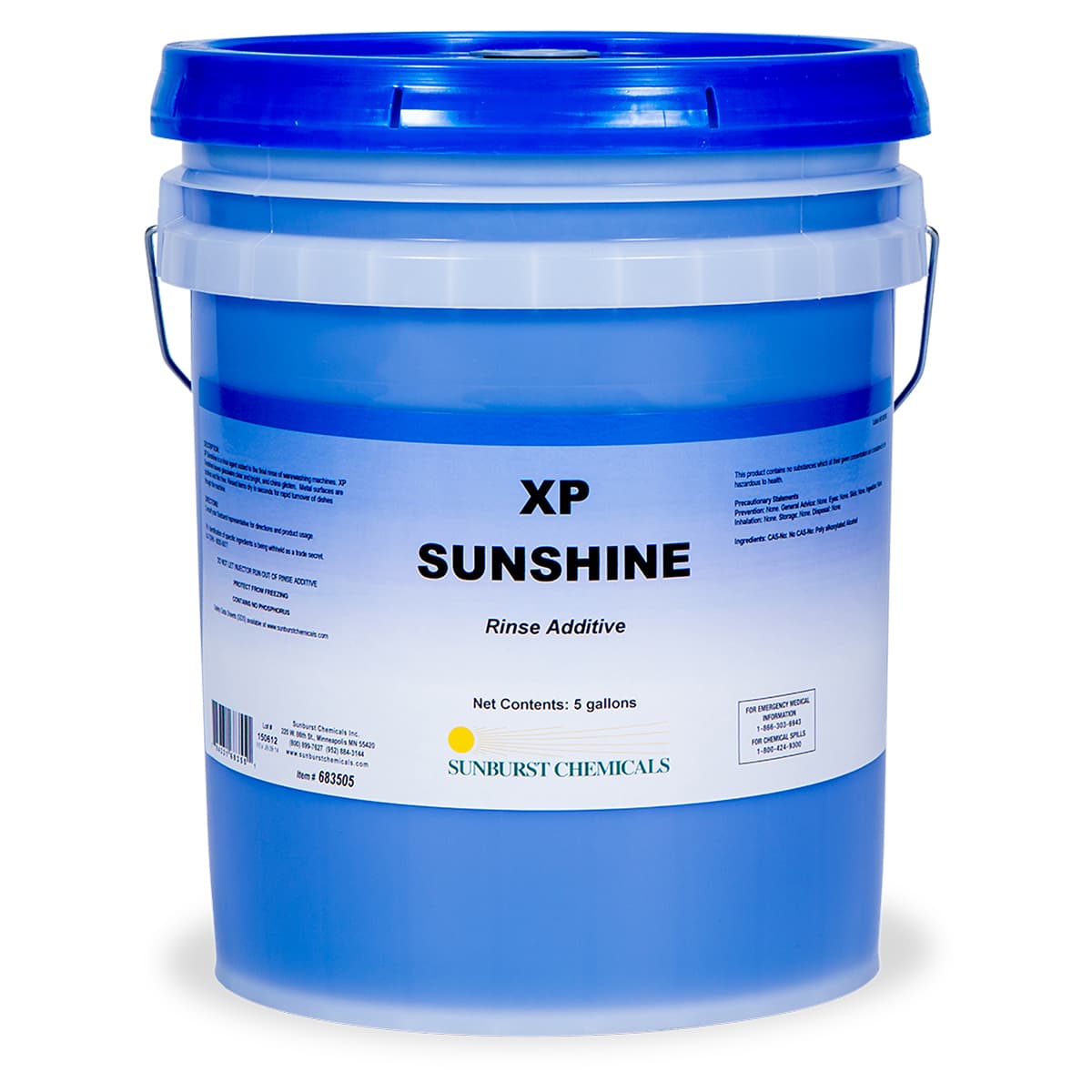 XP SUNSHINE Rinse Agent Drying Agent 5 GAL 1/Pail