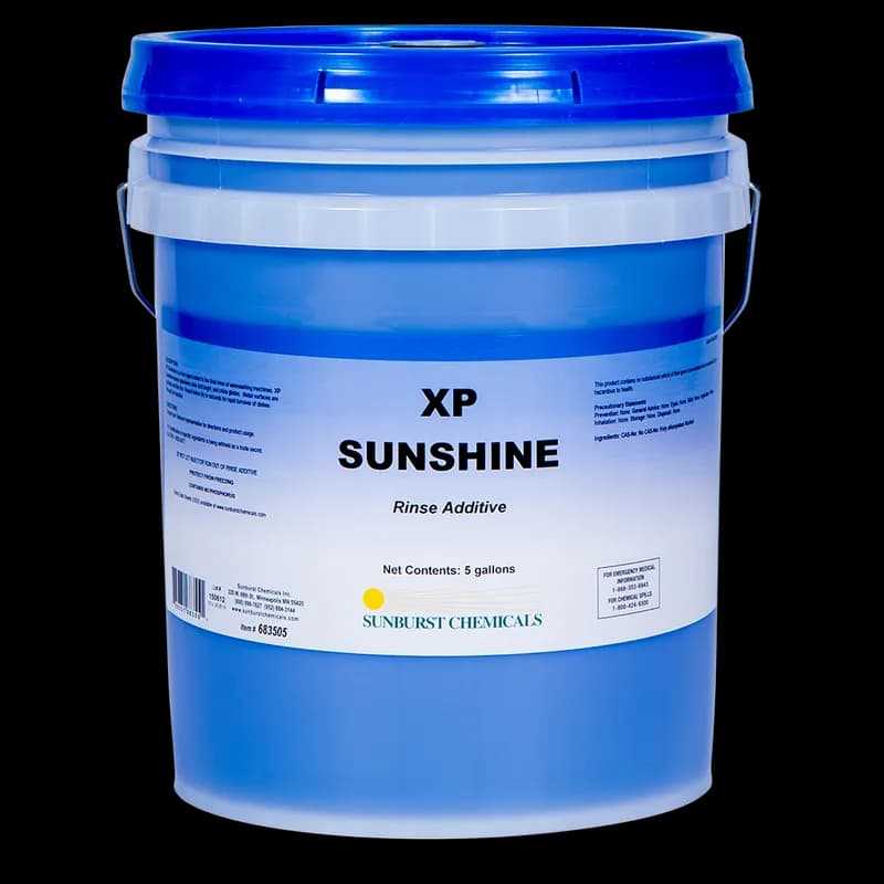 XP SUNSHINE Rinse Agent Drying Agent 5 GAL 1/Pail