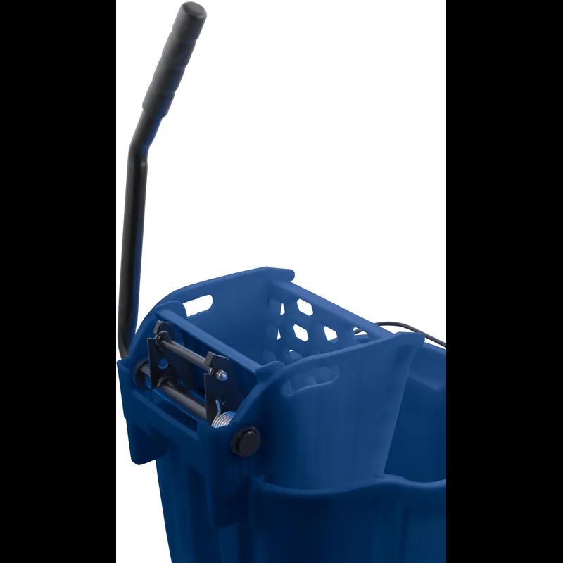 OmniFit™ Mop Bucket & Wringer 21.00X18.00X36.00 IN 35 QT PP Blue Side Press Combo 1/Each