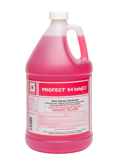 Profect® hdqC2® 64 Refreshing Herbal One-Step Disinfectant Cleaner 1 GAL Liquid Hospital Grade 1/Case